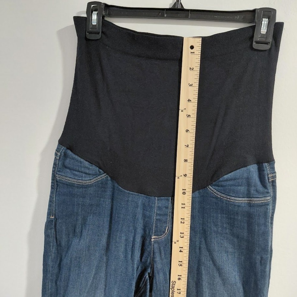 NYDJ Maternity Ami Skinny Legging Jeans Dark Wash Over-the-Belly Size 6 MAER1771 - Picture 11 of 12
